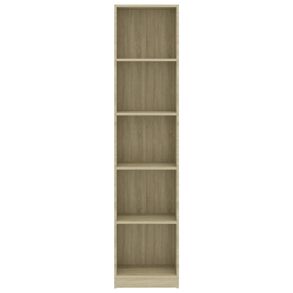 5-Tier Book Cabinet Sonoma Oak-Chipboard