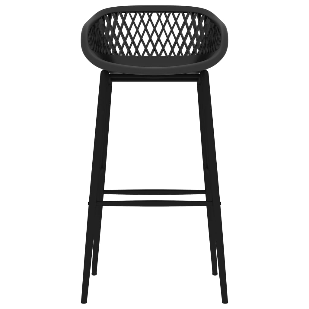 Bar Chairs 4 pcs Black