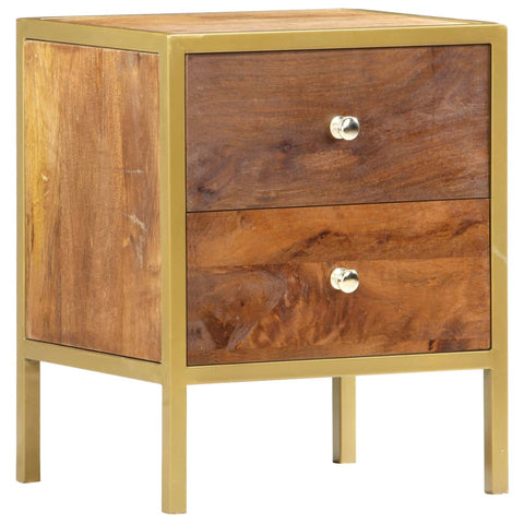 Bedside Cabinet Solid mango wood, steel