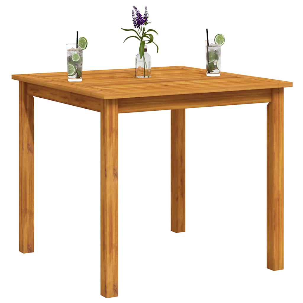 Acacia Wood Garden Table 85x85cm Outdoor | Simpledeals