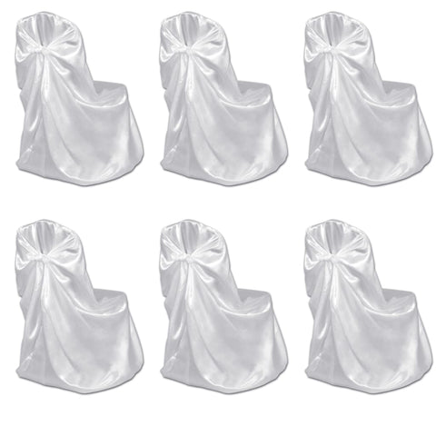 Chair Cover for Wedding Banquet 12 pcs White