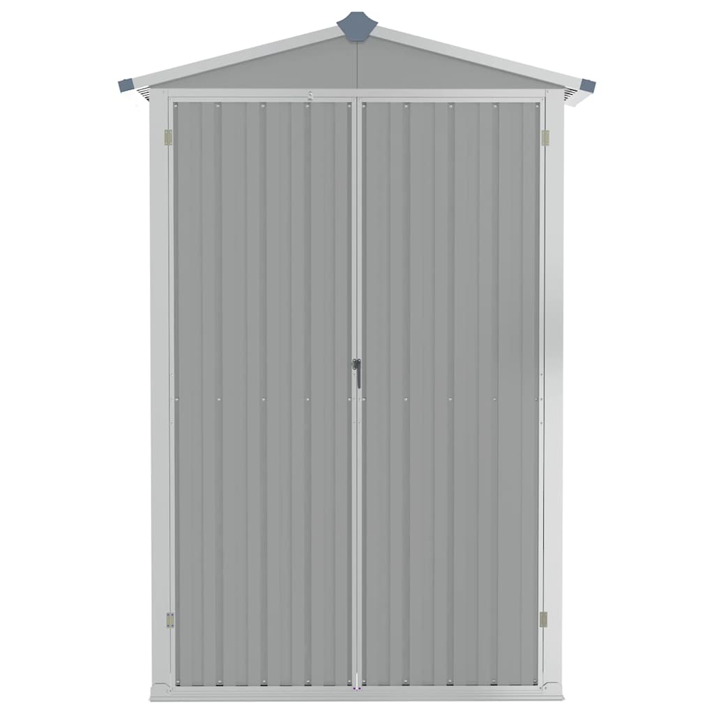 Steel Garden Shed 116x45x175cm Grey | Simpledeals