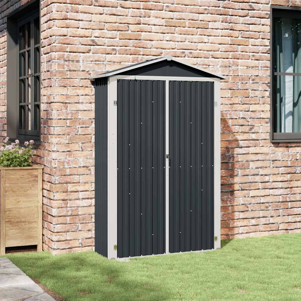 Steel Garden Shed Anthracite 116x45x175cm | Simpledeals