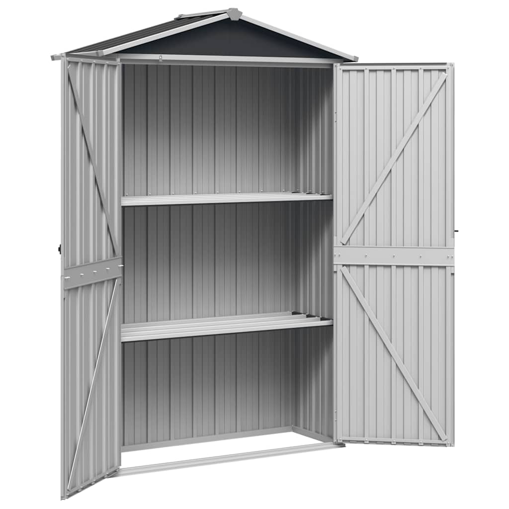 Steel Garden Shed Anthracite 116x45x175cm | Simpledeals