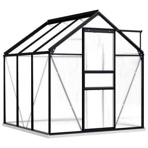 Greenhouse with Base Frame - Anthracite Aluminium
