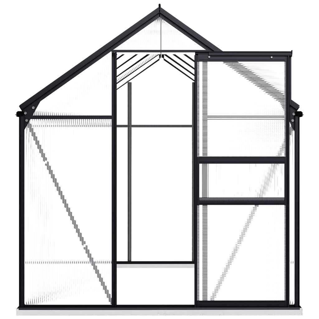 Greenhouse with Base Frame, Anthracite Aluminium