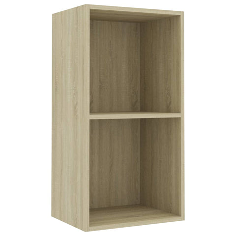 2-Tier Book Cabinet Sonoma Oak -Chipboard