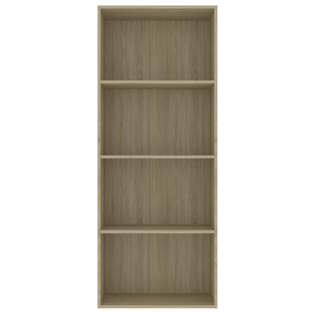 4-Tier Book Cabinet Sonoma Oak Chipboard