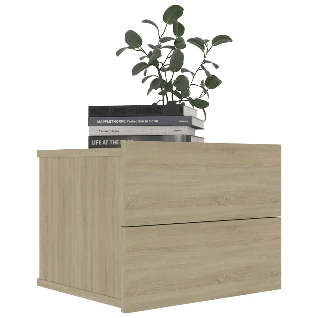Bedside Cabinets 2 pcs Sonoma Oak 40x30x30 cm Chipboard