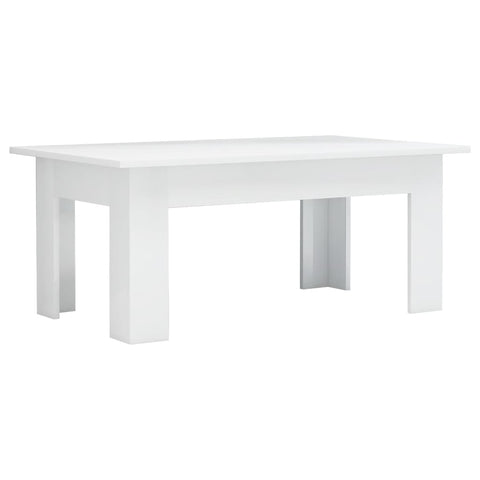 Coffee Table High Gloss White - Chipboard