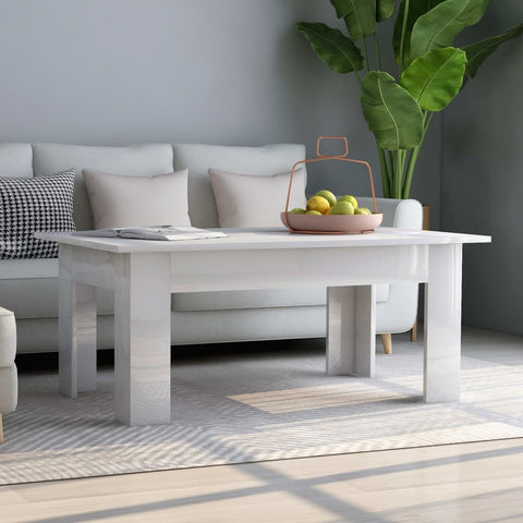 Coffee Table High Gloss White - Chipboard