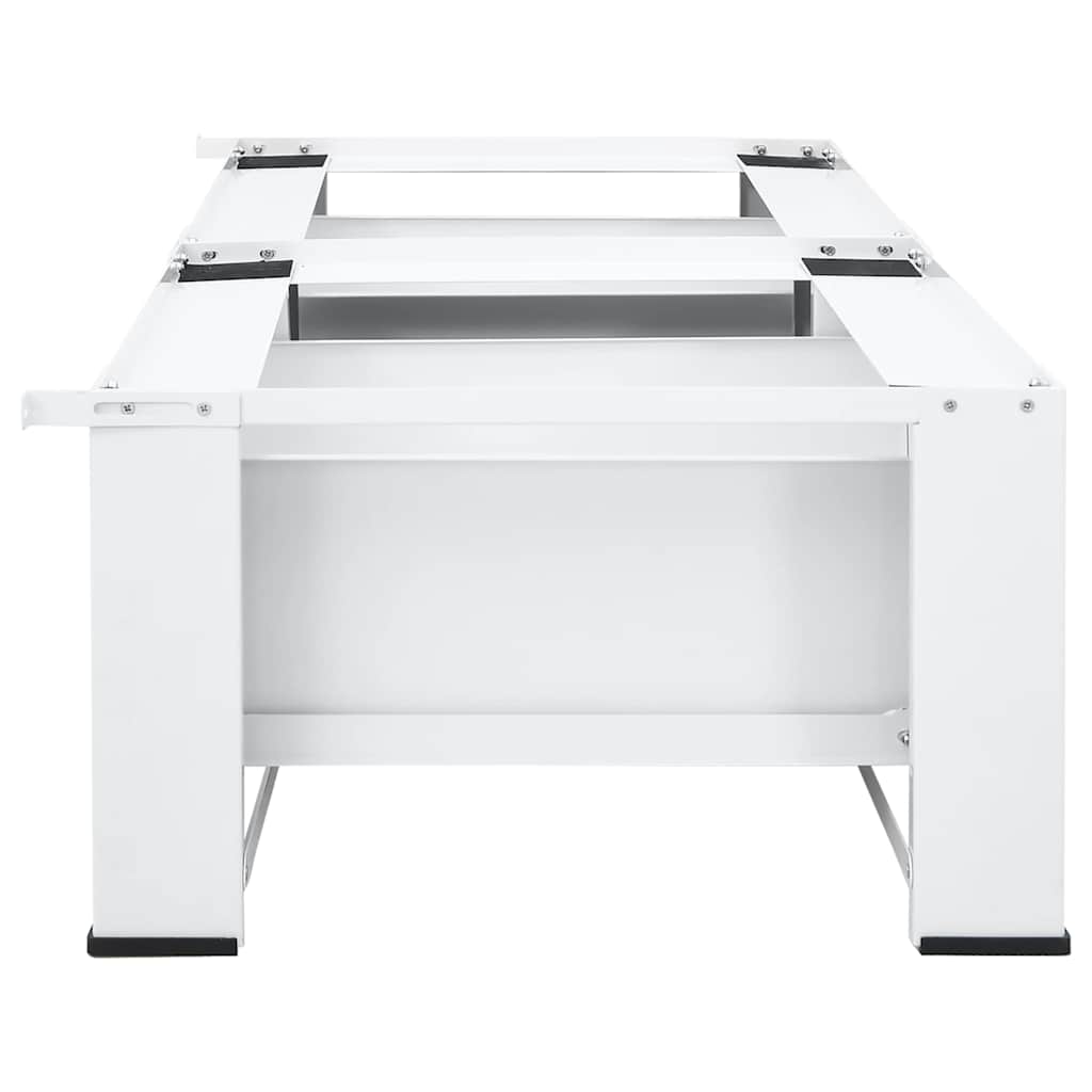 Washer & Dryer Accessories - Double Washing and Drying Machine stand with Drawers White