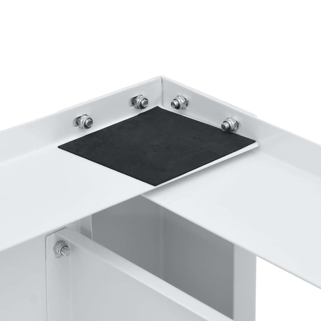 Double Washing and Drying Machine stand with Drawers White, Washer & Dryer Accessories