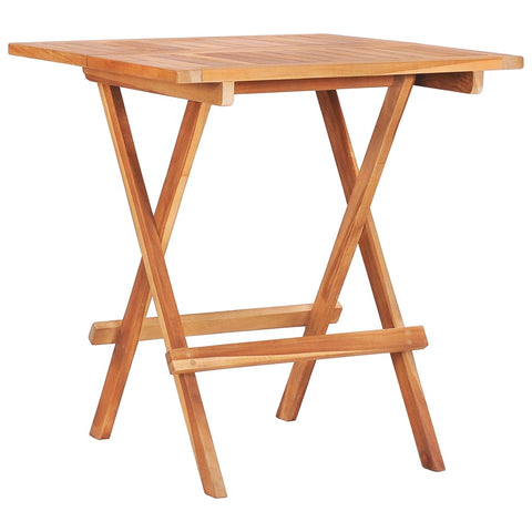 Folding Bistro Table Solid Teak Wood