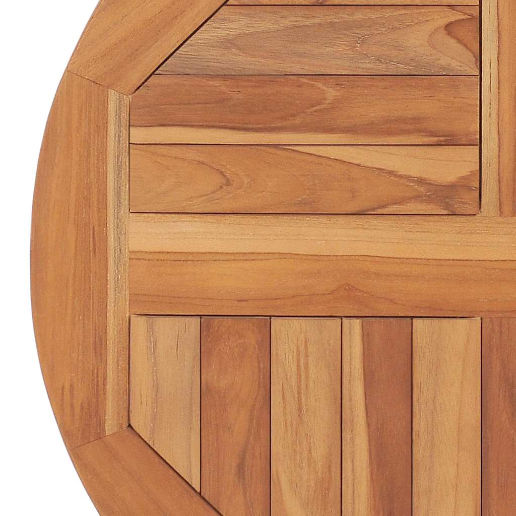Round Teak Tabletop 60cm Solid Wood | Simpledeals