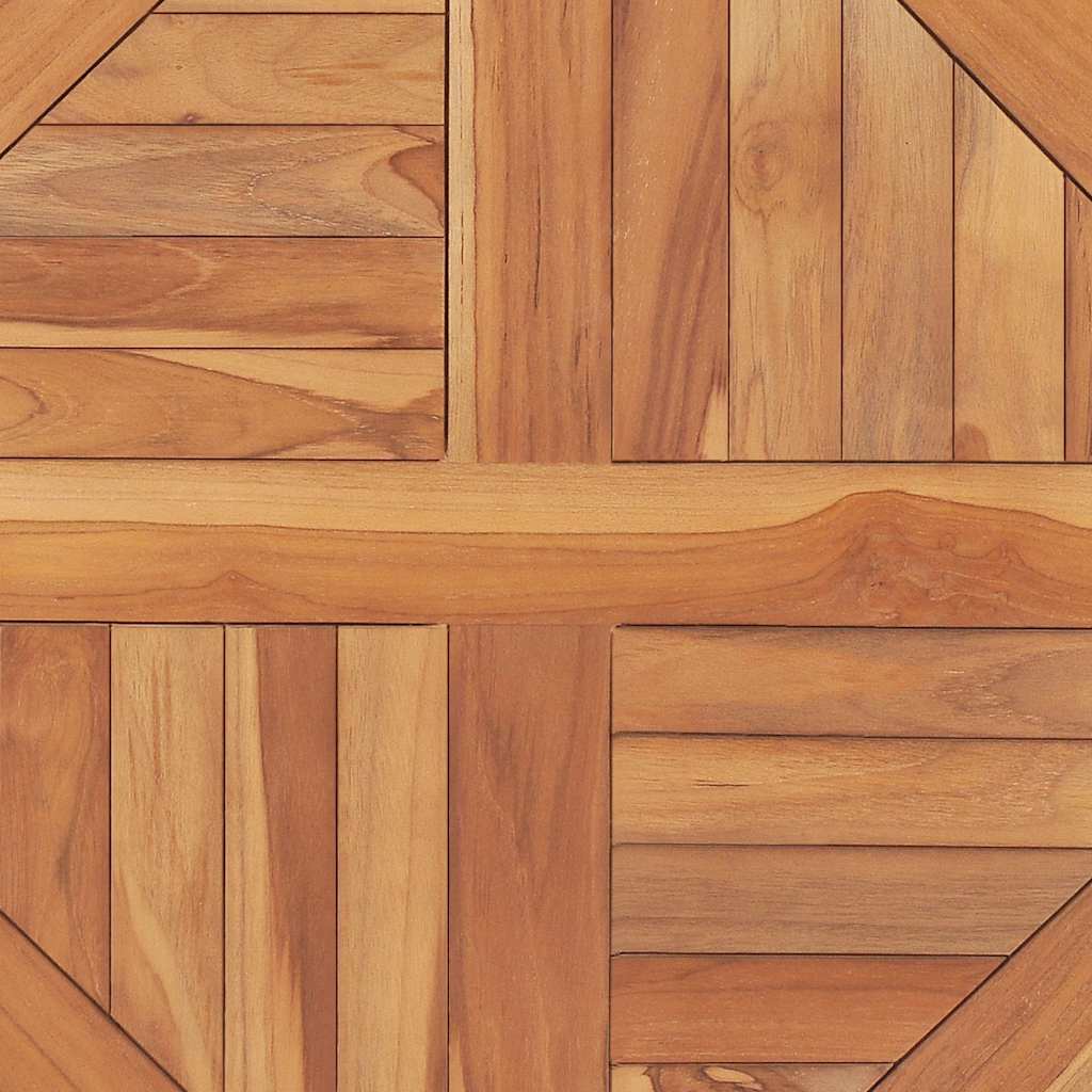 Round Teak Tabletop 60cm Solid Wood | Simpledeals