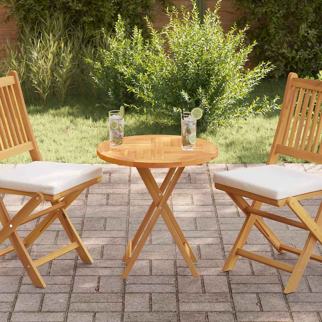 Round Teak Tabletop 60cm Solid Wood | Simpledeals