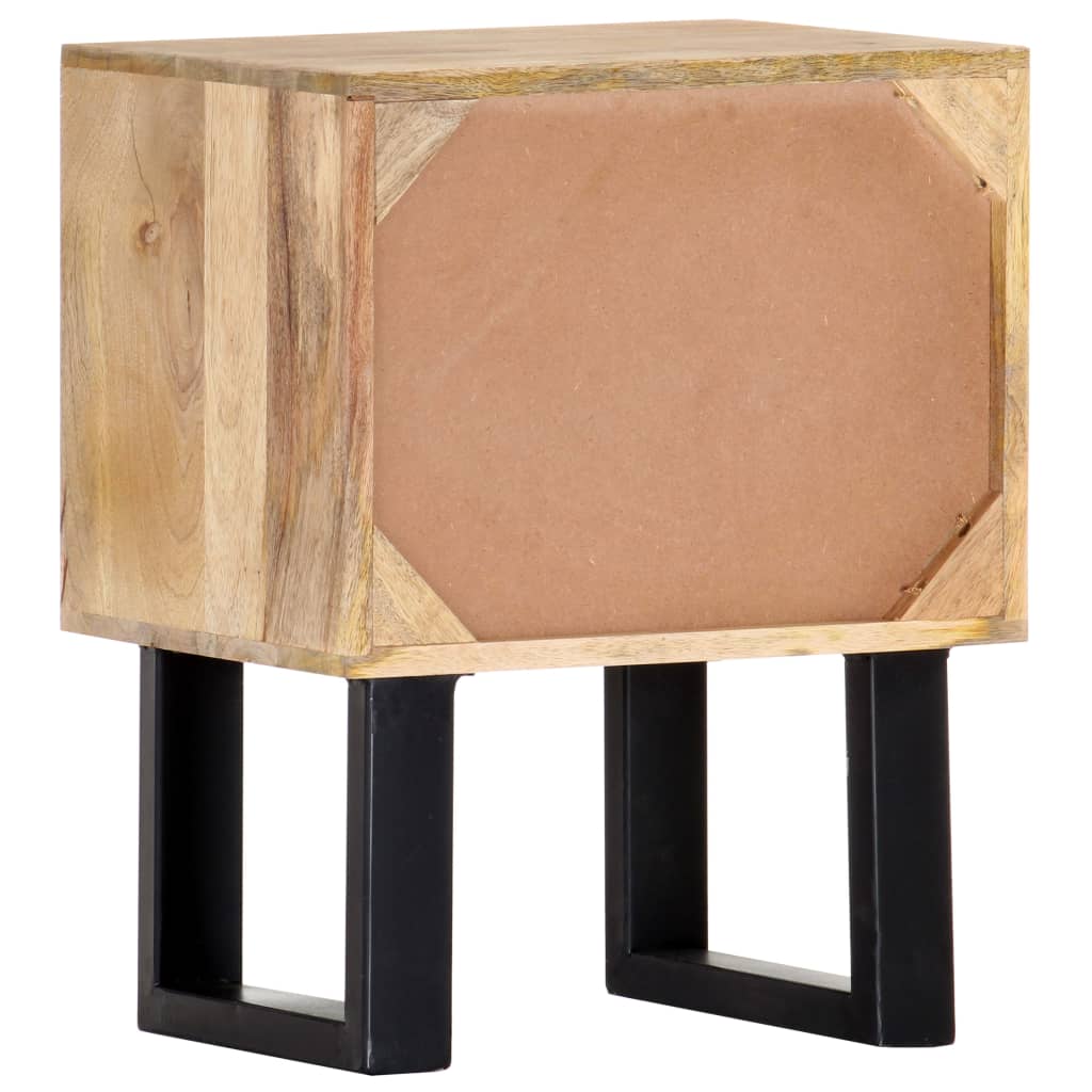 Bedside Cabinet Solid Mango Wood