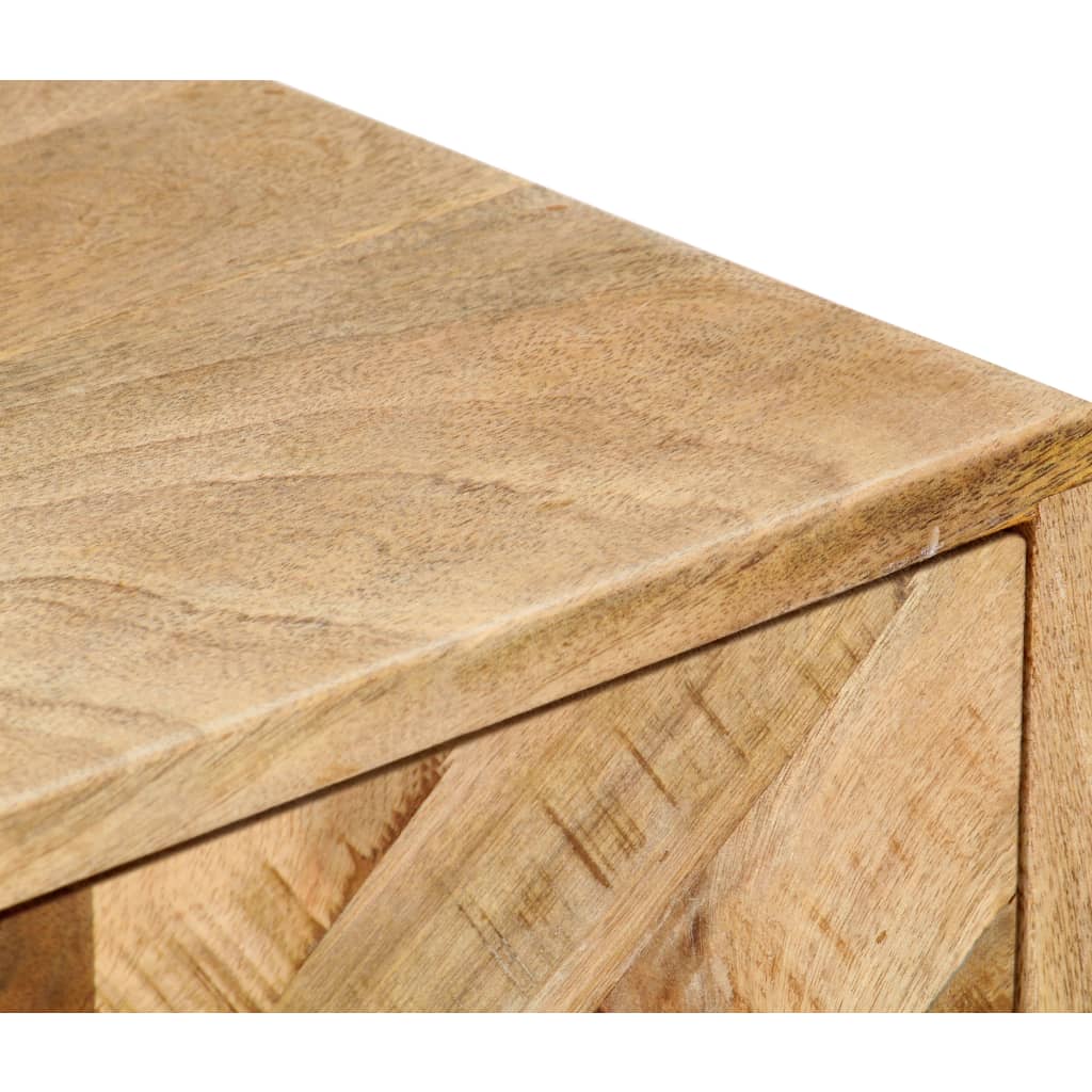 Bedside Cabinet Solid Mango Wood