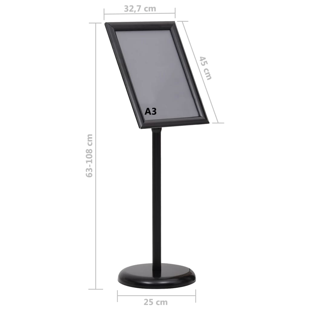 A3 Pedestal Poster Stand Aluminium Adjustable | Simpledeals