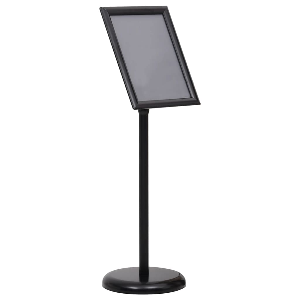 A4 Pedestal Poster Stand Aluminium Black | Simpledeals