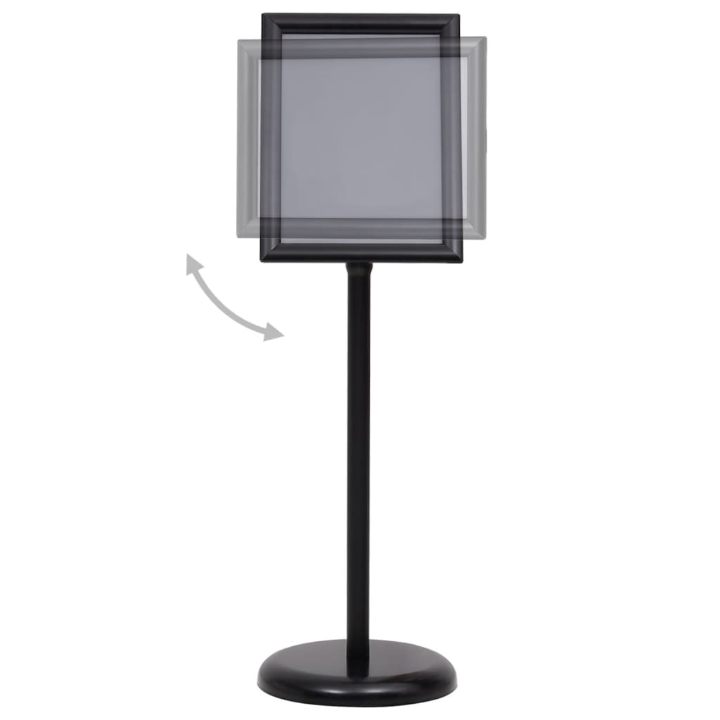 A4 Pedestal Poster Stand Aluminium Black | Simpledeals