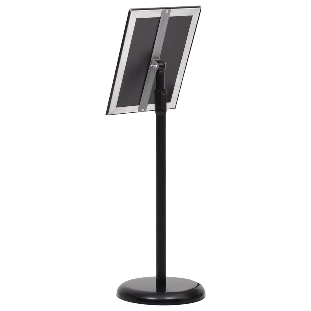A4 Pedestal Poster Stand Aluminium Black | Simpledeals