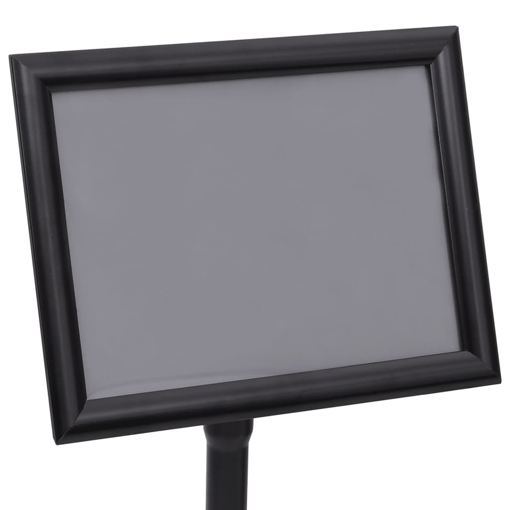 A4 Pedestal Poster Stand Aluminium Black | Simpledeals