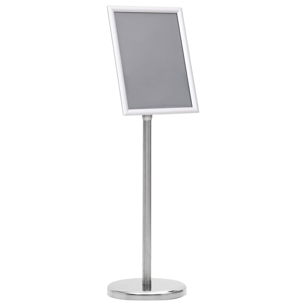 A4 Pedestal Poster Stand Aluminium Silver | Simpledeals