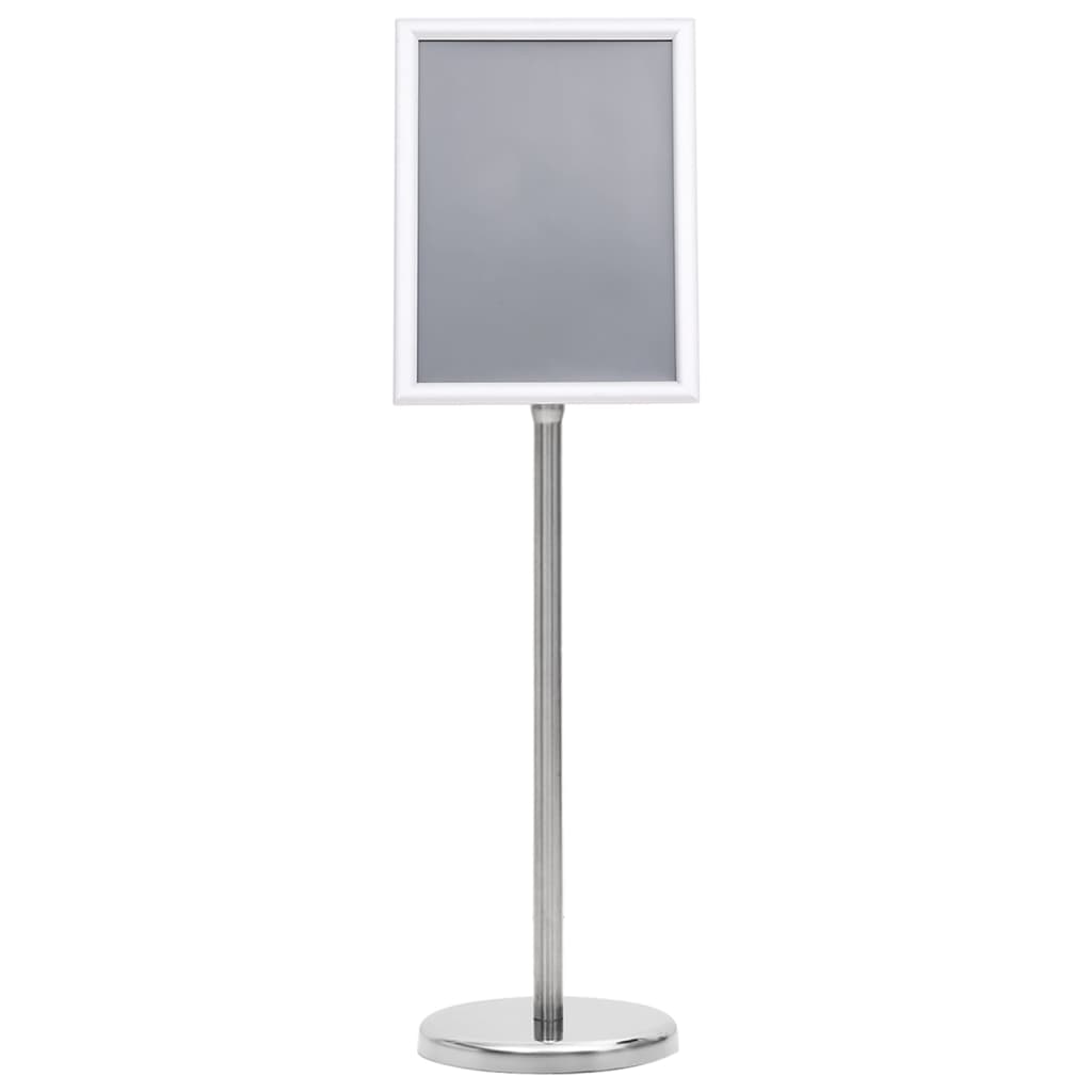 A4 Pedestal Poster Stand Aluminium Silver | Simpledeals