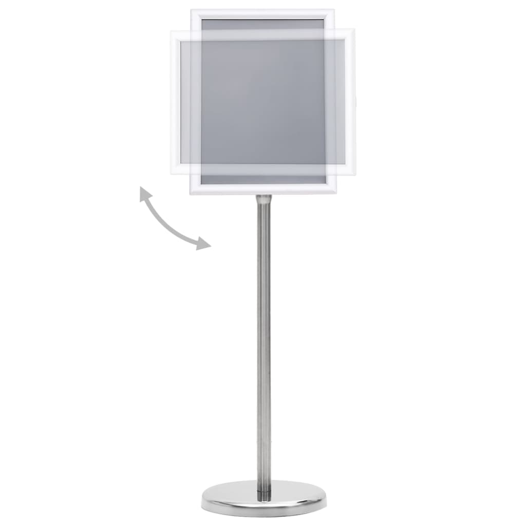A4 Pedestal Poster Stand Aluminium Silver | Simpledeals
