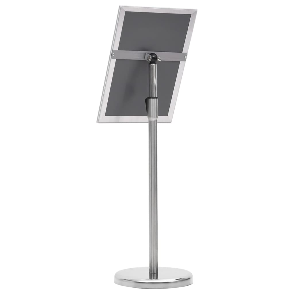 A4 Pedestal Poster Stand Aluminium Silver | Simpledeals