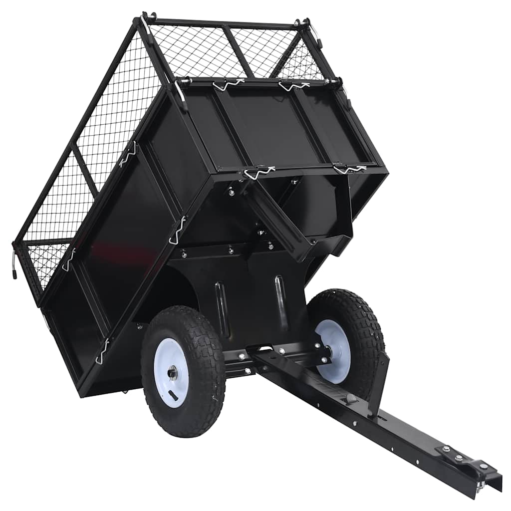 Lawn Mower Tipping Trailer 150kg Steel | Simpledeals