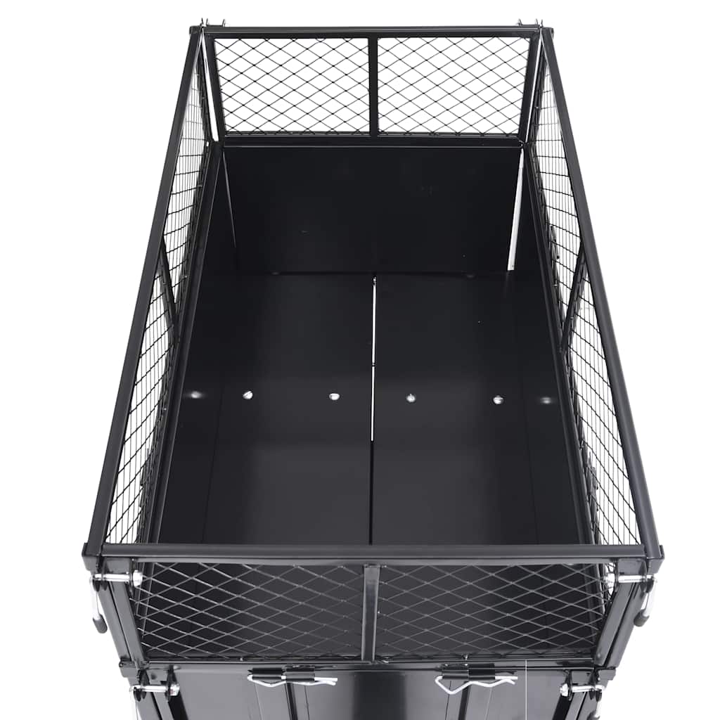 Lawn Mower Tipping Trailer 150kg Steel | Simpledeals