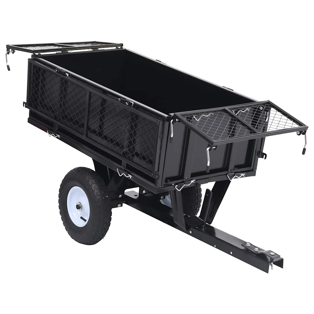 Lawn Mower Tipping Trailer 150kg Steel | Simpledeals
