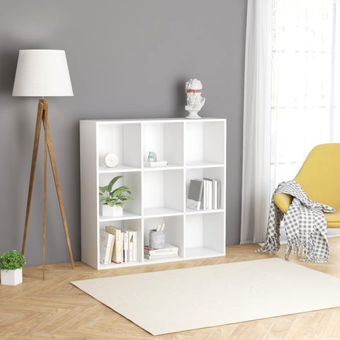 Book Cabinet White Chipboard