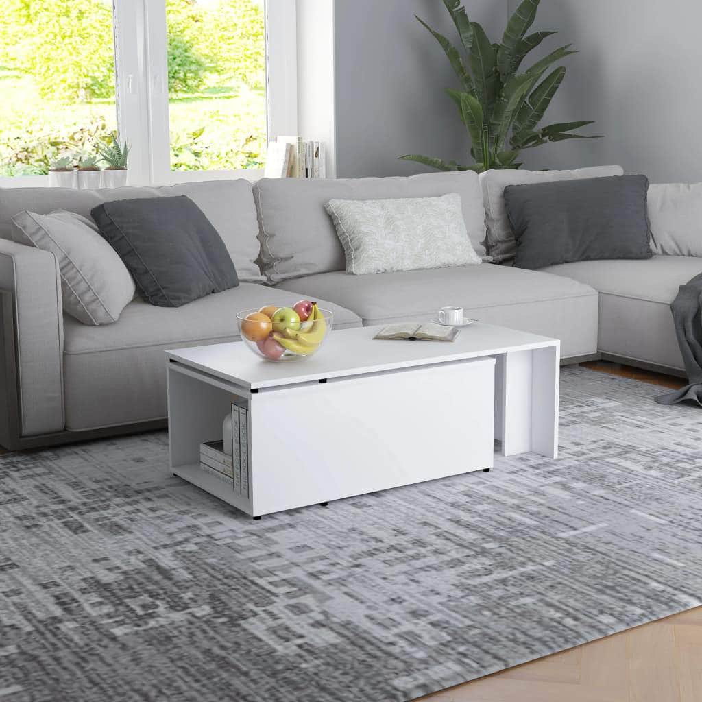Coffee Table White 1 Chipboard