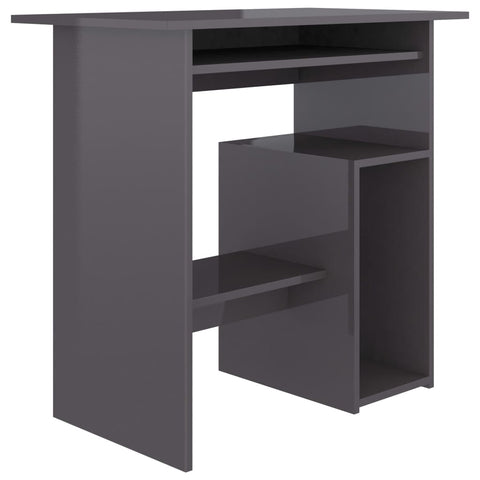Desk High Gloss Grey Chipboard