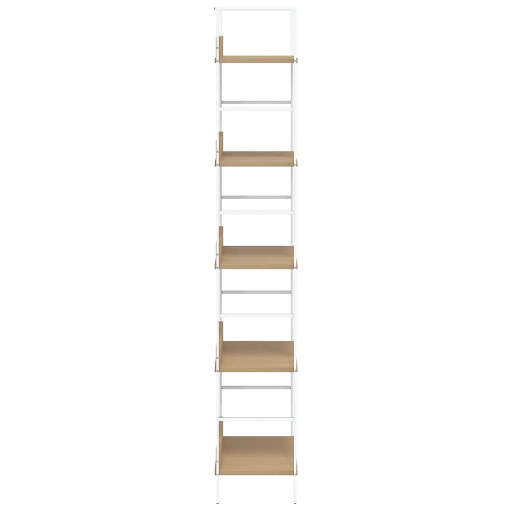 5-Tier Bookshelf Oak 158cm Engineered Wood | Simpledeals