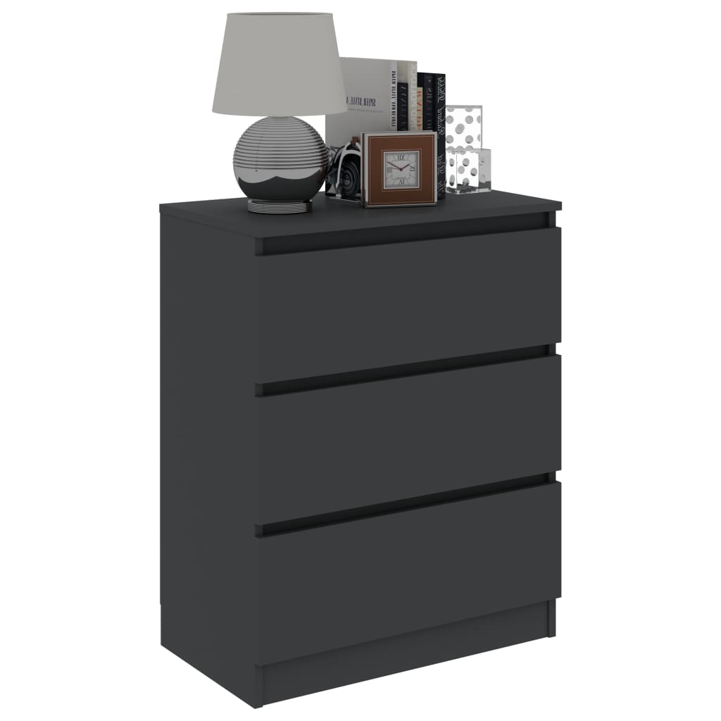 Sideboard Grey 60x35x76 cm Chipboard