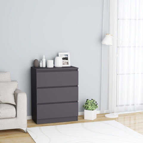Sideboard Grey 60x35x76 cm Chipboard