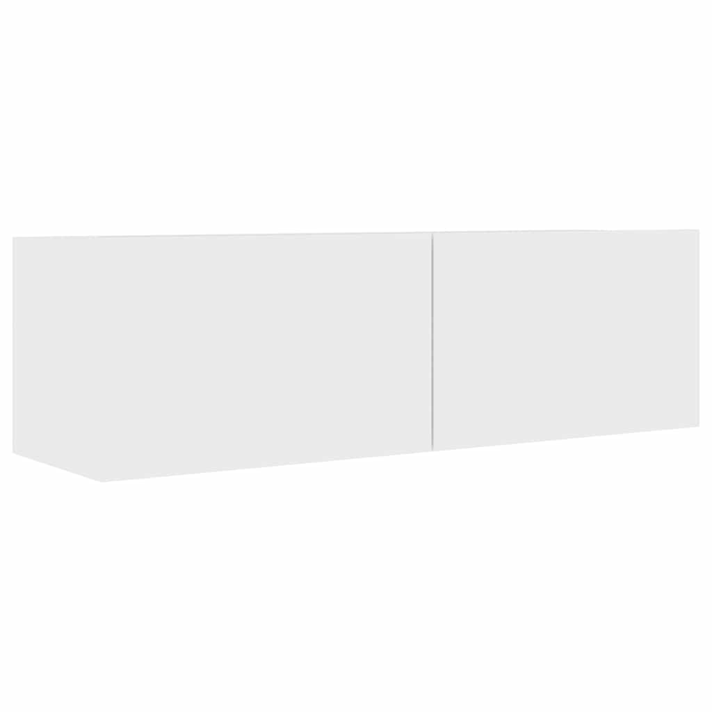 Wall Mounted TV Cabinet White 100cm | Simpledeals