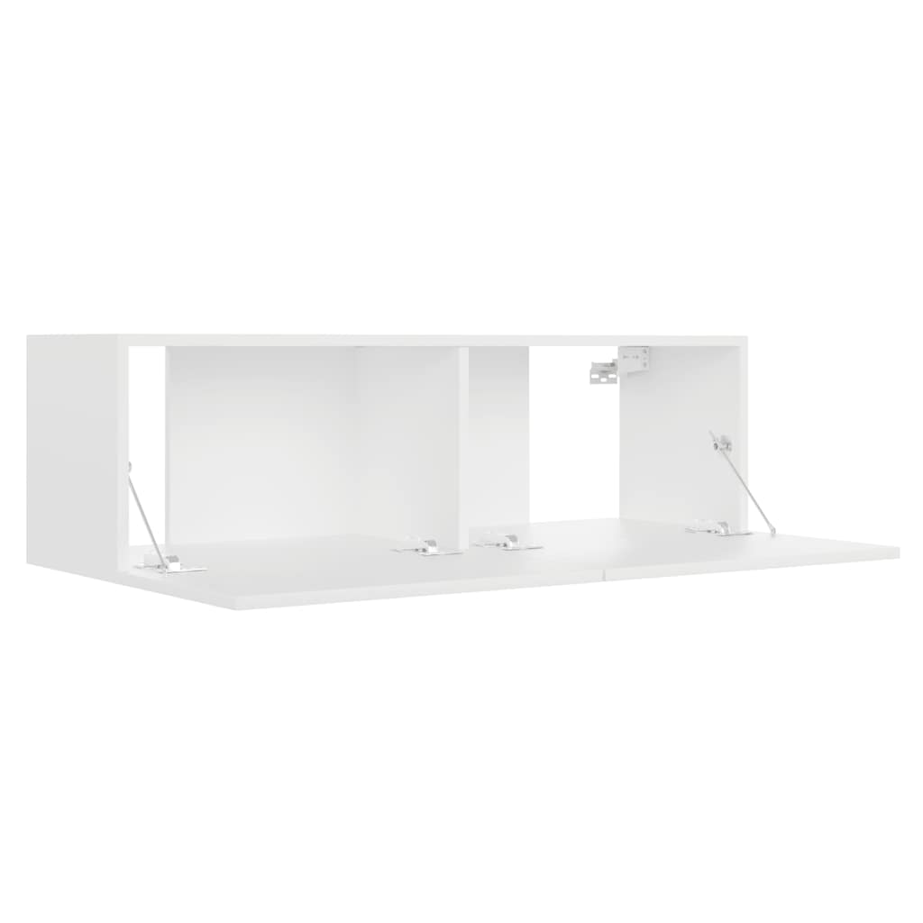 Wall Mounted TV Cabinet White 100cm | Simpledeals
