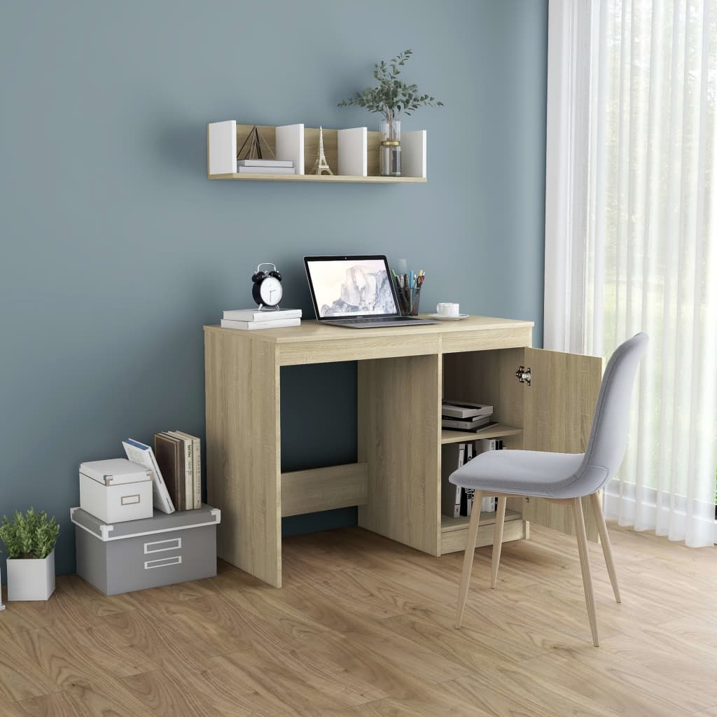 Desk Sonoma Oak Chipboard