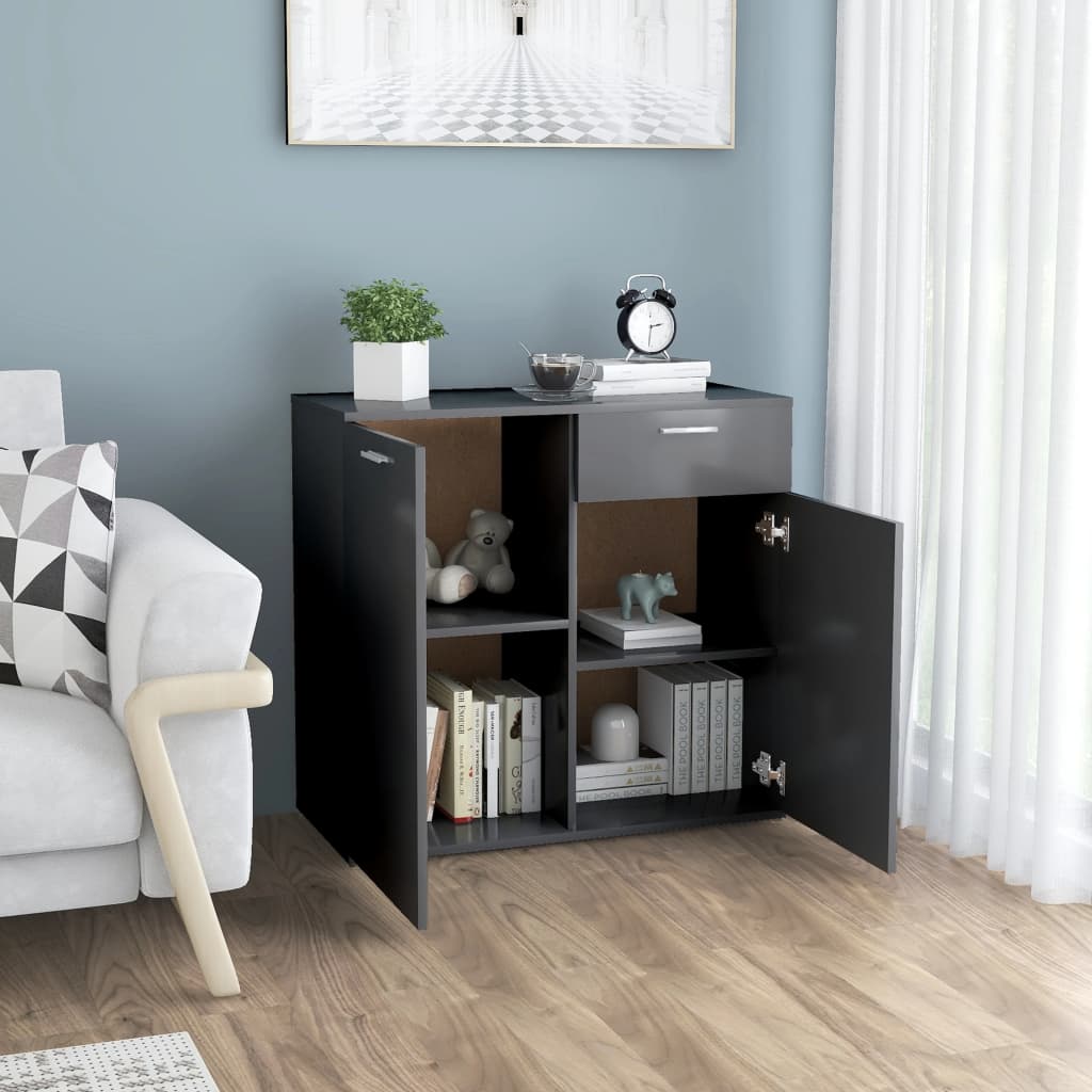 Sideboard Grey 1 cm Chipboard