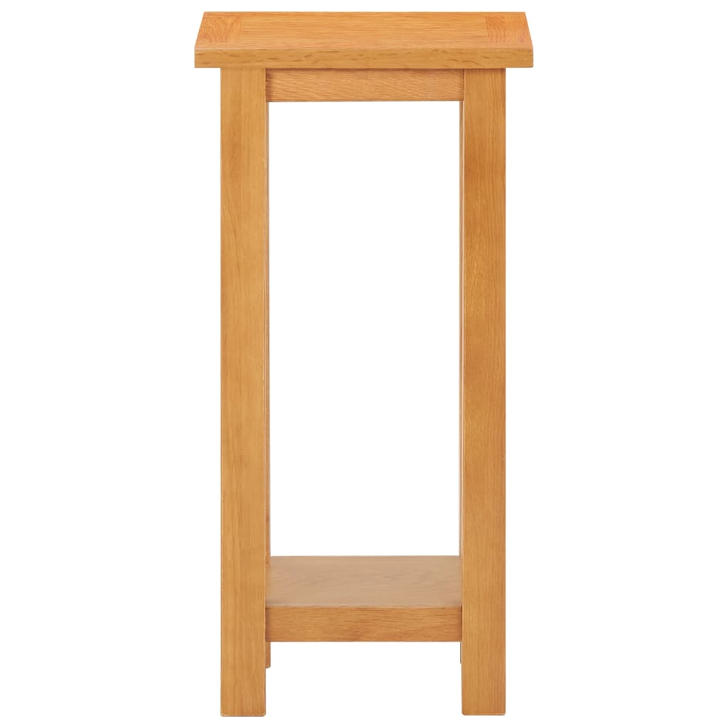 Side Table 27x24x55 cm Solid Oak Wood and MDF