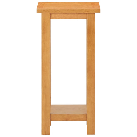 Side Table Solid Oak Wood and MDF