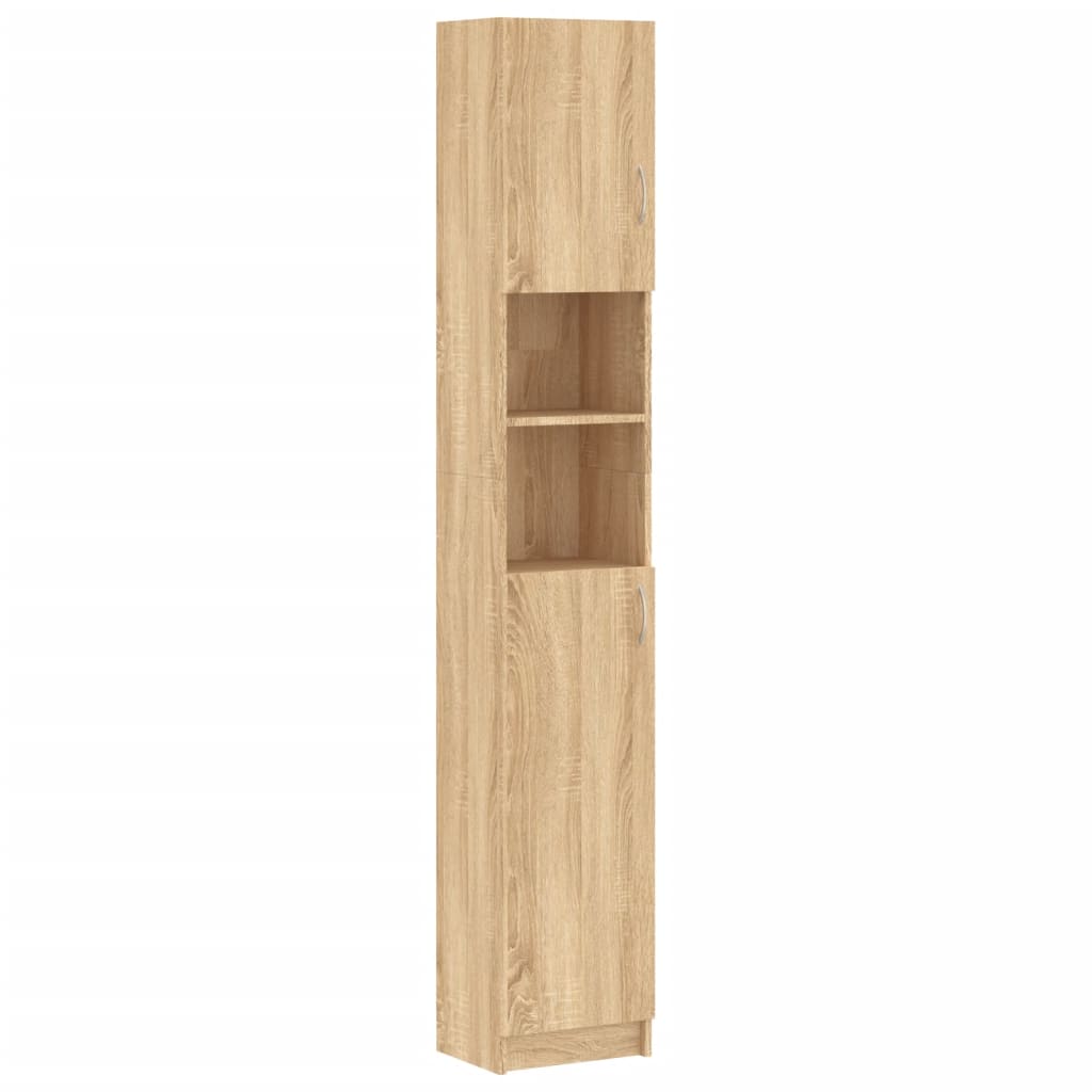 Bathroom Cabinet Sonoma Oak Chipboard