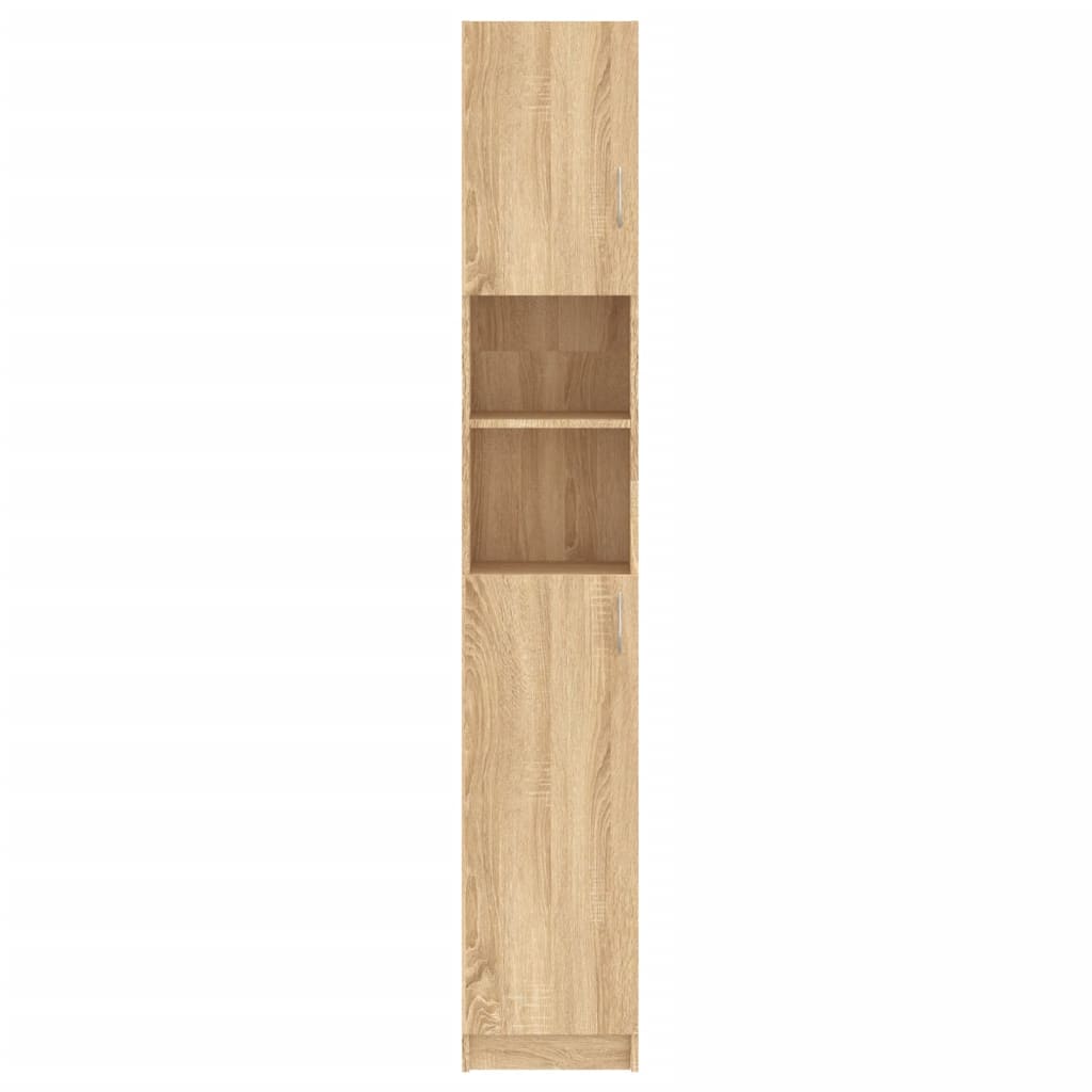 Bathroom Cabinet Sonoma Oak Chipboard