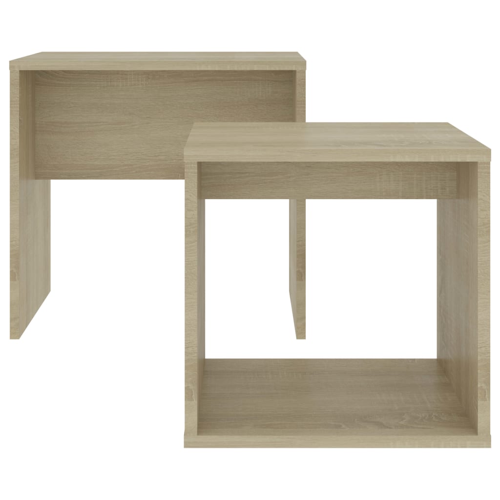 Coffee Table Set Sonoma Oak Chipboard
